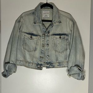 Celebrity Pink Womens Acid Wash Denim Jacket Size Medium